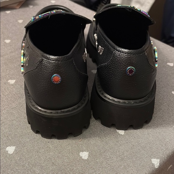 Karl Lagerfeld Black Loafers with Colorful Accents - Picture 3 of 4